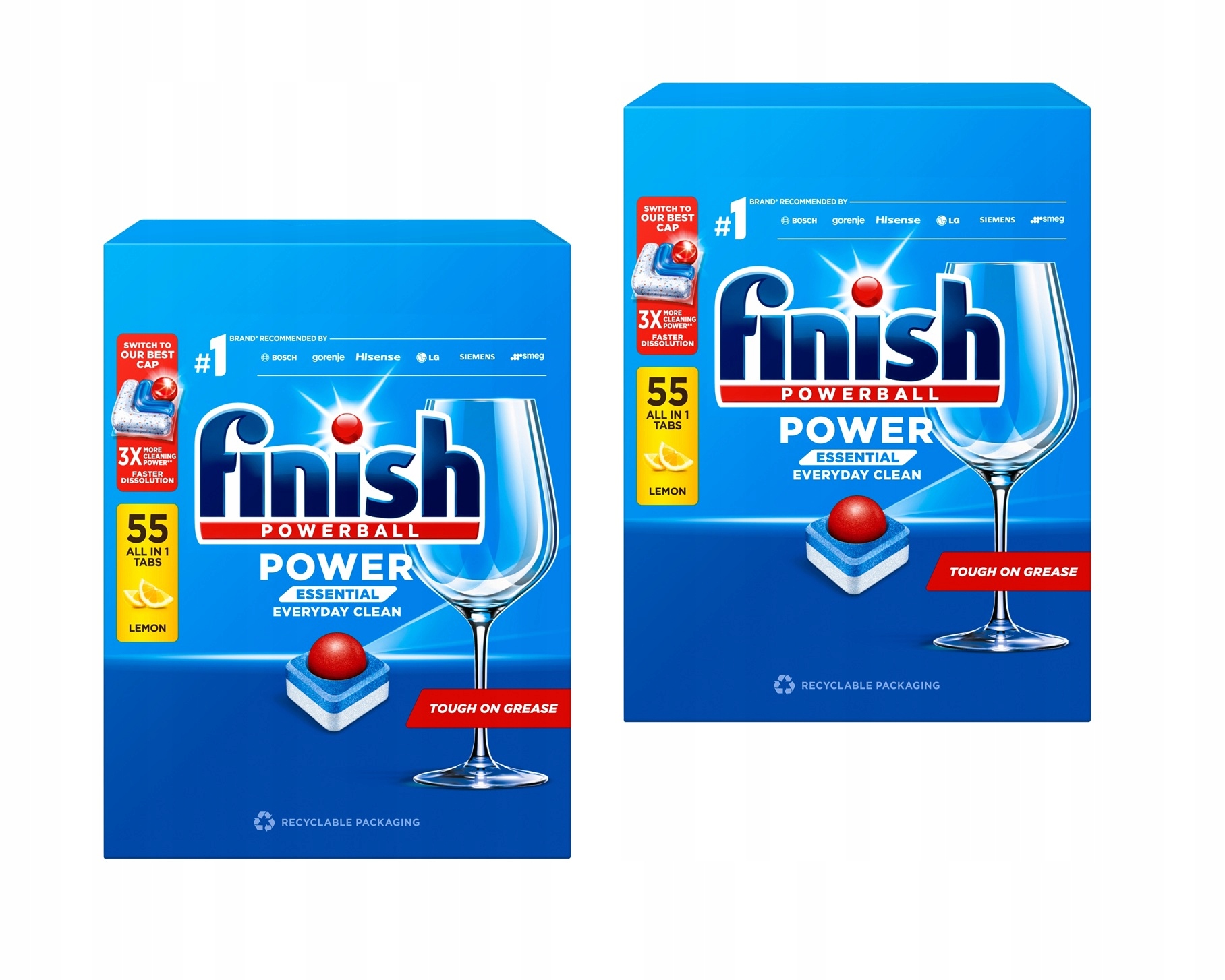 Finish tablety do myčky Powerball Power Essential Lemon 110 kusů