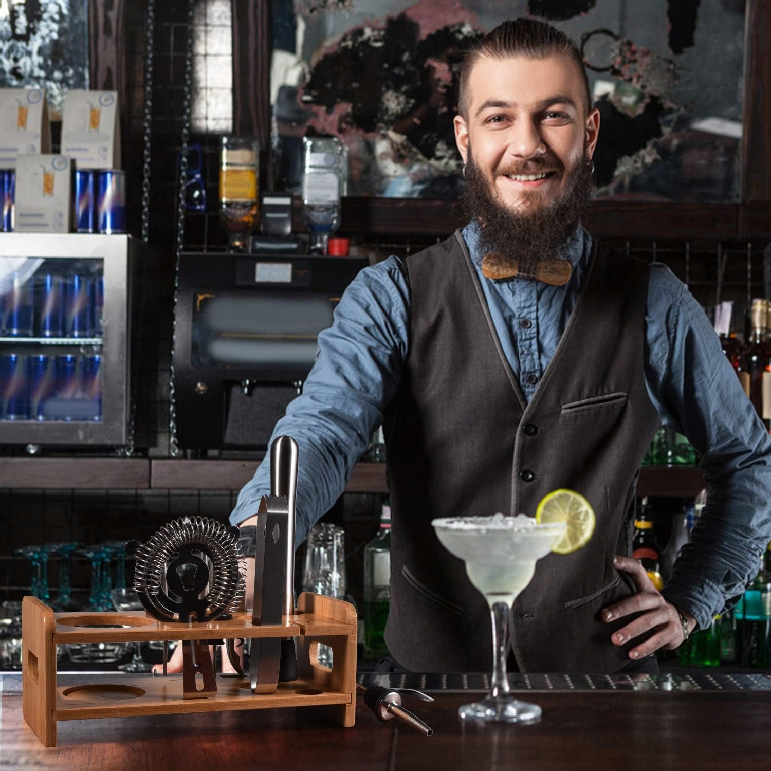 ZESTAW BARMAŃSKI PROFESJONALNY DO DRINKÓW NAJLEPSZY PREZENT Producent inna