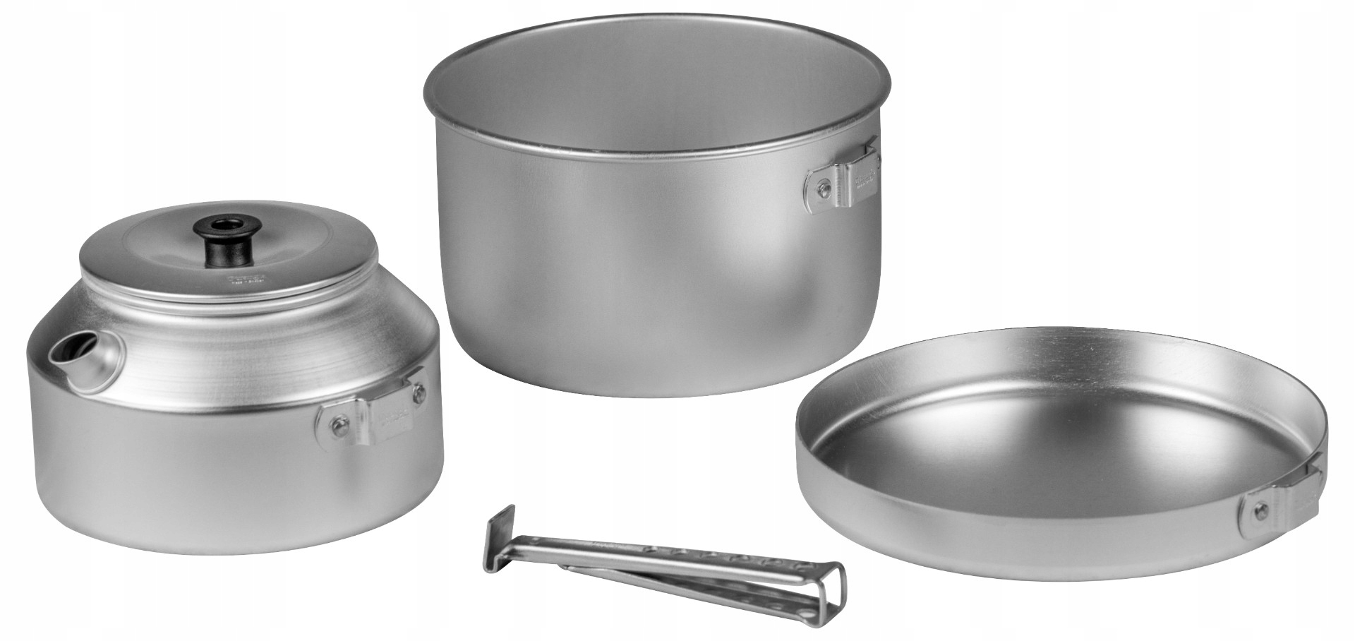 Trangia Camping SET/628 Zestaw: czajnik, rondel, patelnia, uchwyt