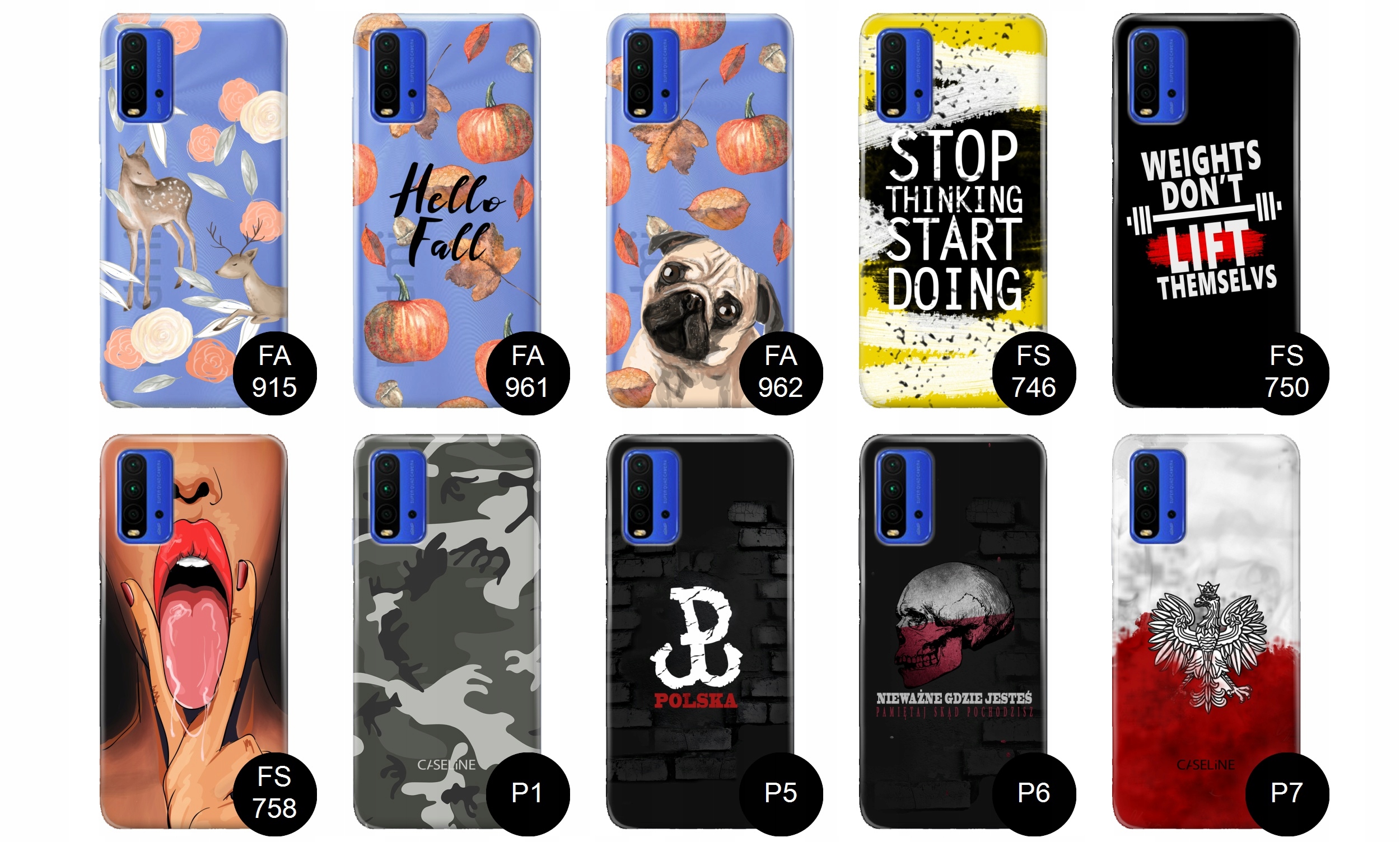Etui Case do Xiaomi Redmi 9T guma wzory