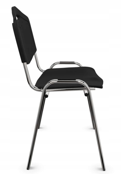 KRZESŁO DO POCZEKALNI PLASTIKOWE ISO-PL-CR CZARNE Marka Nowy Styl