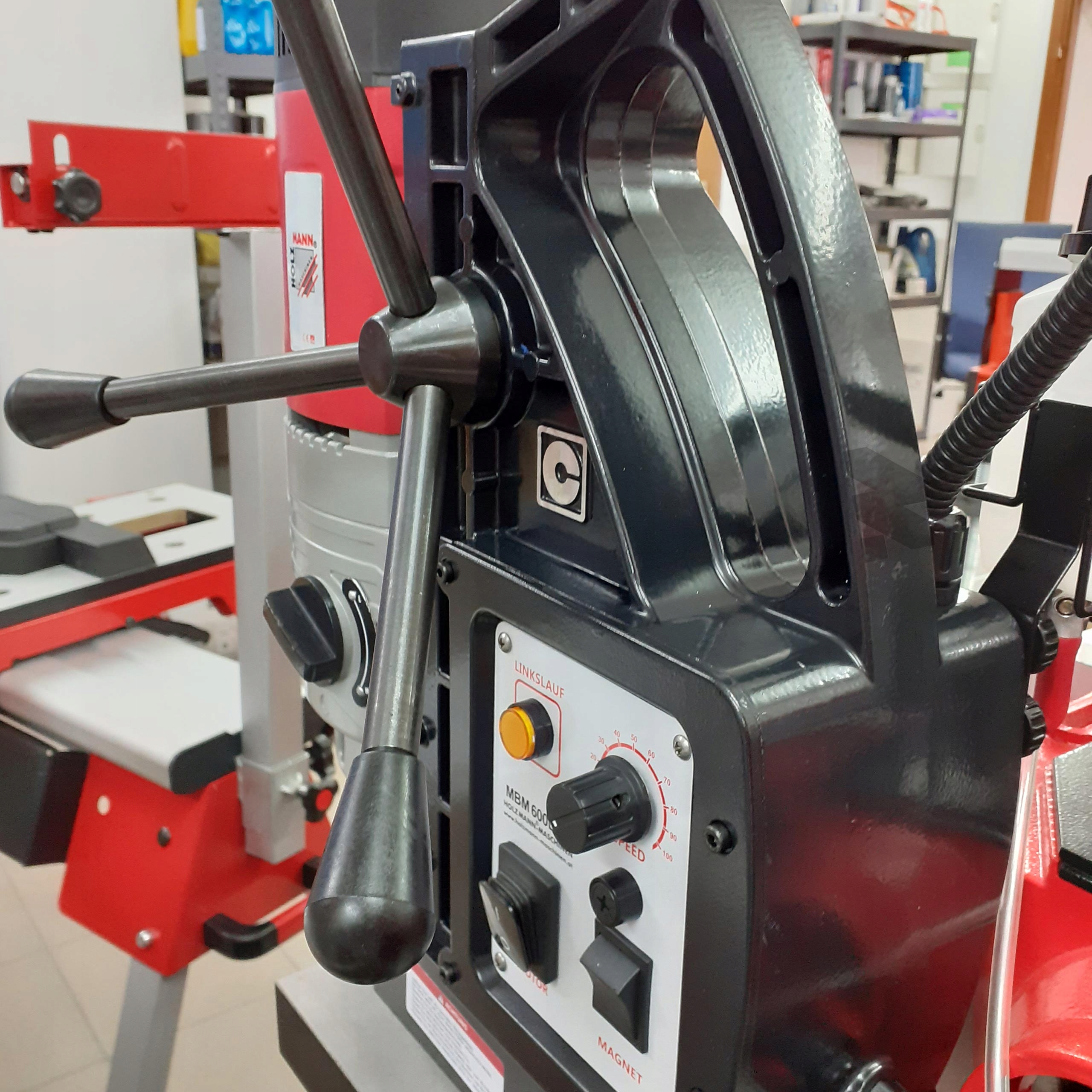 WIERTARKA MAGNETYCZNA MAGNESÓWKA HOLZMANN MBM600LR Prędkość obrotowa 405 obr./min