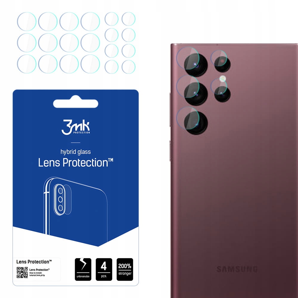 

Szkło na aparat do Samsung Galaxy S22 Ultra 3mk