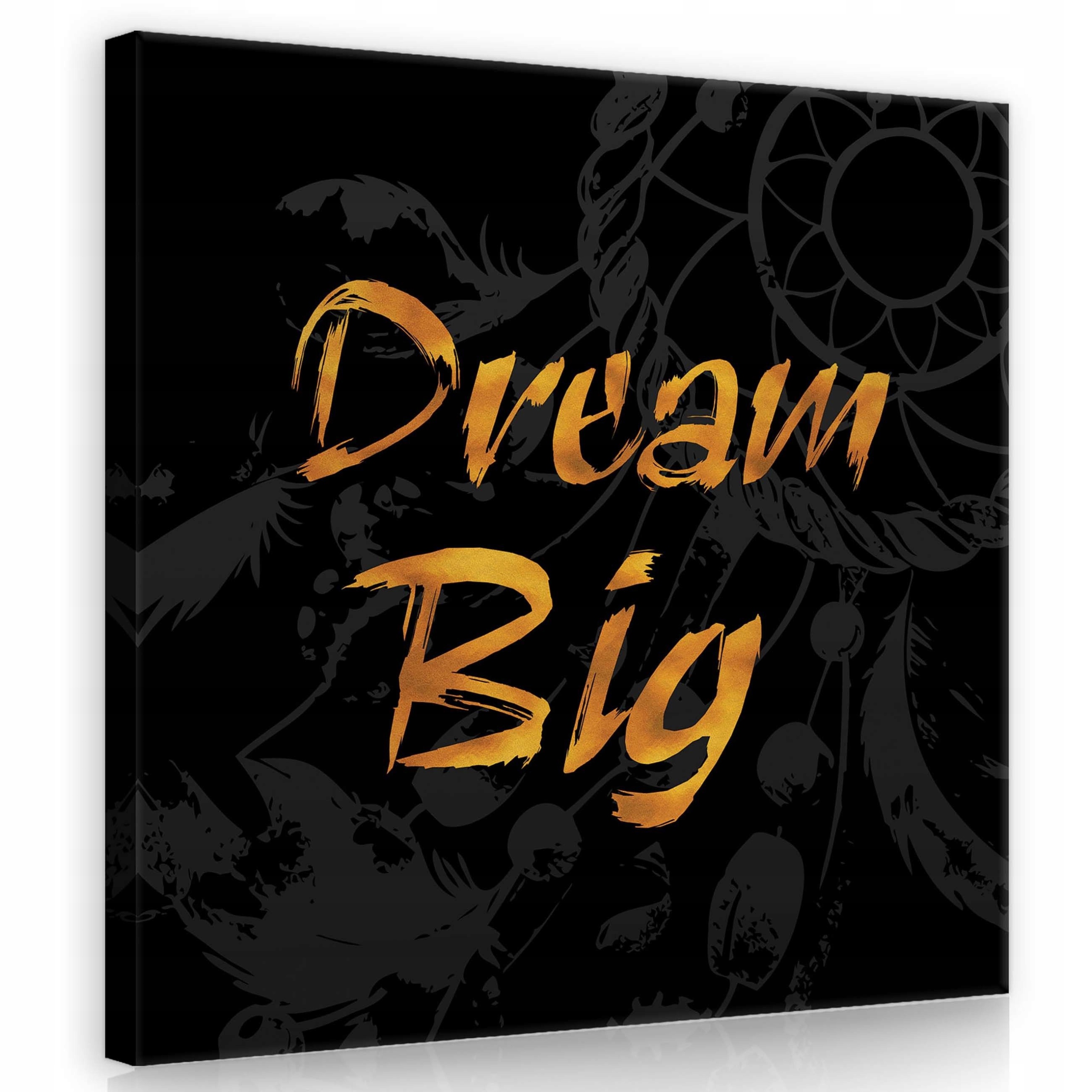 Obraz 80x80 Marz o velkém Dream Big inspirace motivace zlatý nápis