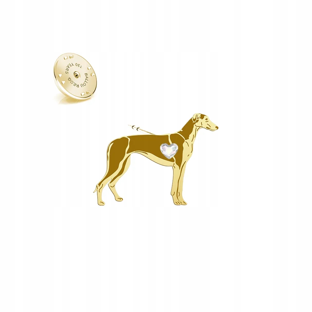 Odznak s pejskem Polish Greyhound 925 Šperky Pin Dedikace Bonus