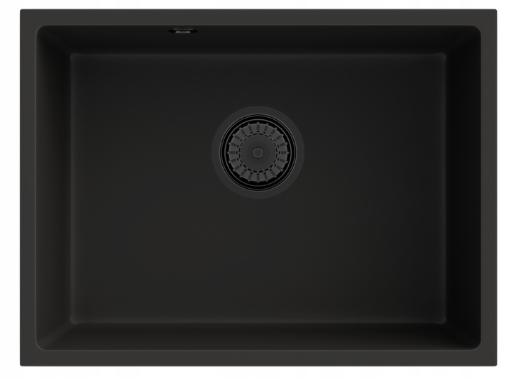 Granitový Drez Pod Dosku Čierny Klik Klak Manado 60