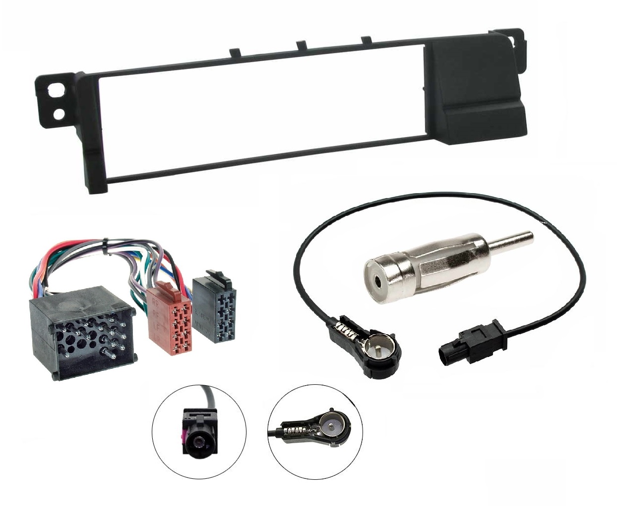 

Bmw E46 99-05 Ramka Radia 1DIN Iso 17PIN Redukcja
