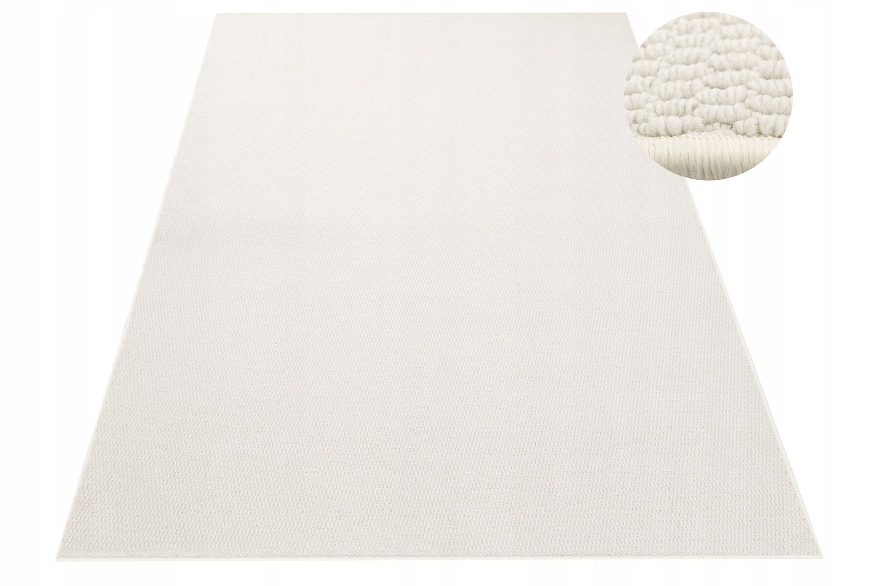 Dywan Pętelkowy Kremowy Gruby Splot Na Filcu Do Salonu Brasil 250x400 cm
