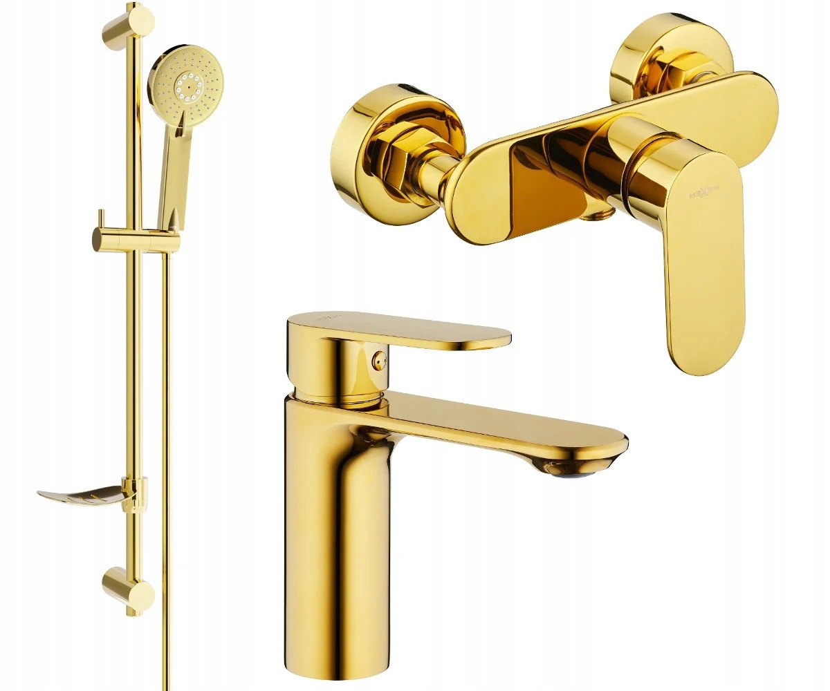 Mexen Milo DF40 sprchový set, zlatá 71304DF40-50