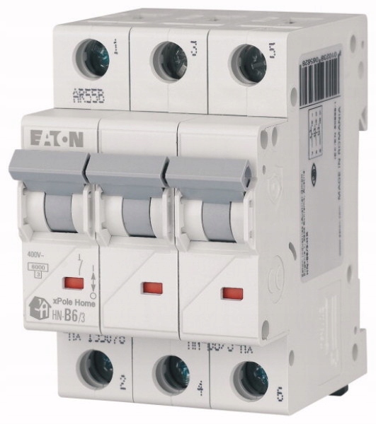 

HN-C25/3 Wyłącznik nadprądowy C25A 3P 6kA Eaton