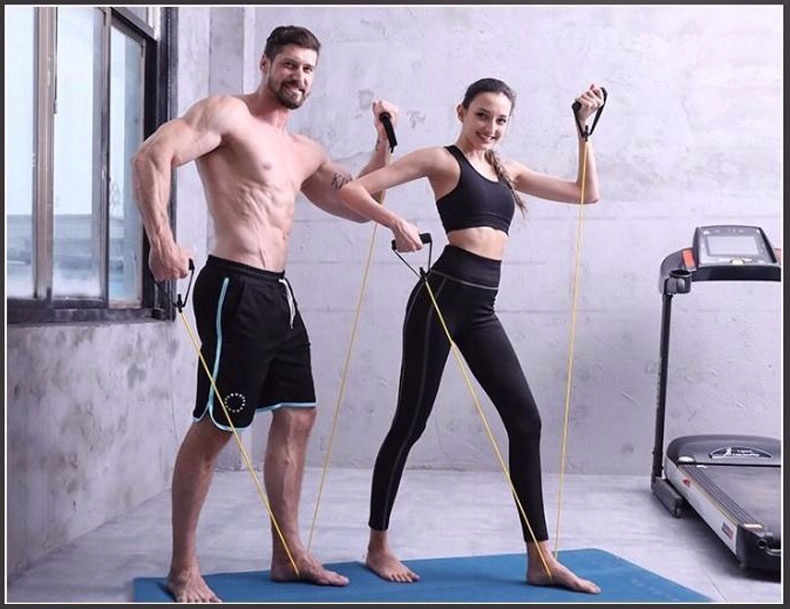 5 GUM OPOROWYCH DO ĆWICZEŃ SIŁOWYCH GUMY ZESTAW Marka Pronett