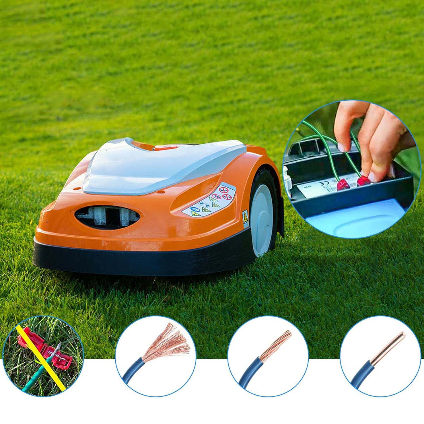 20 SZTUK WODOSZCZELNE ŁĄCZNIKI KABLOWE DO ROBOTA KOSZĄCEGO, ZACISKI KABLOWE Typ kosisko