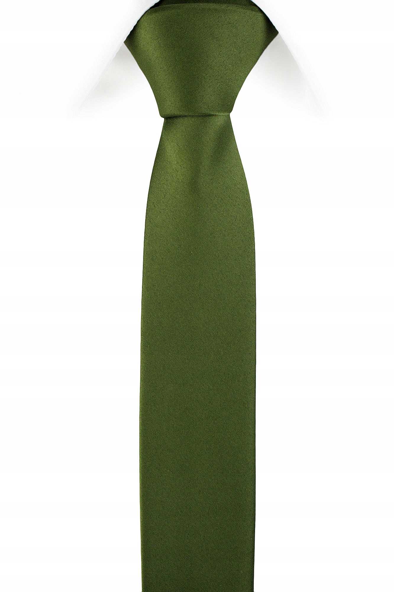 

Wąski Krawat Śledź Poliester 5 cm Zielony Oliwkowy