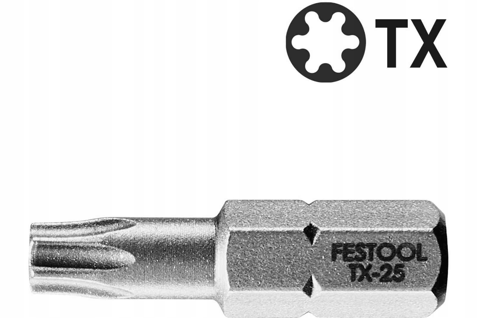 

Festool Bit Grot TX25 DŁ.25MM 1 szt. 490507