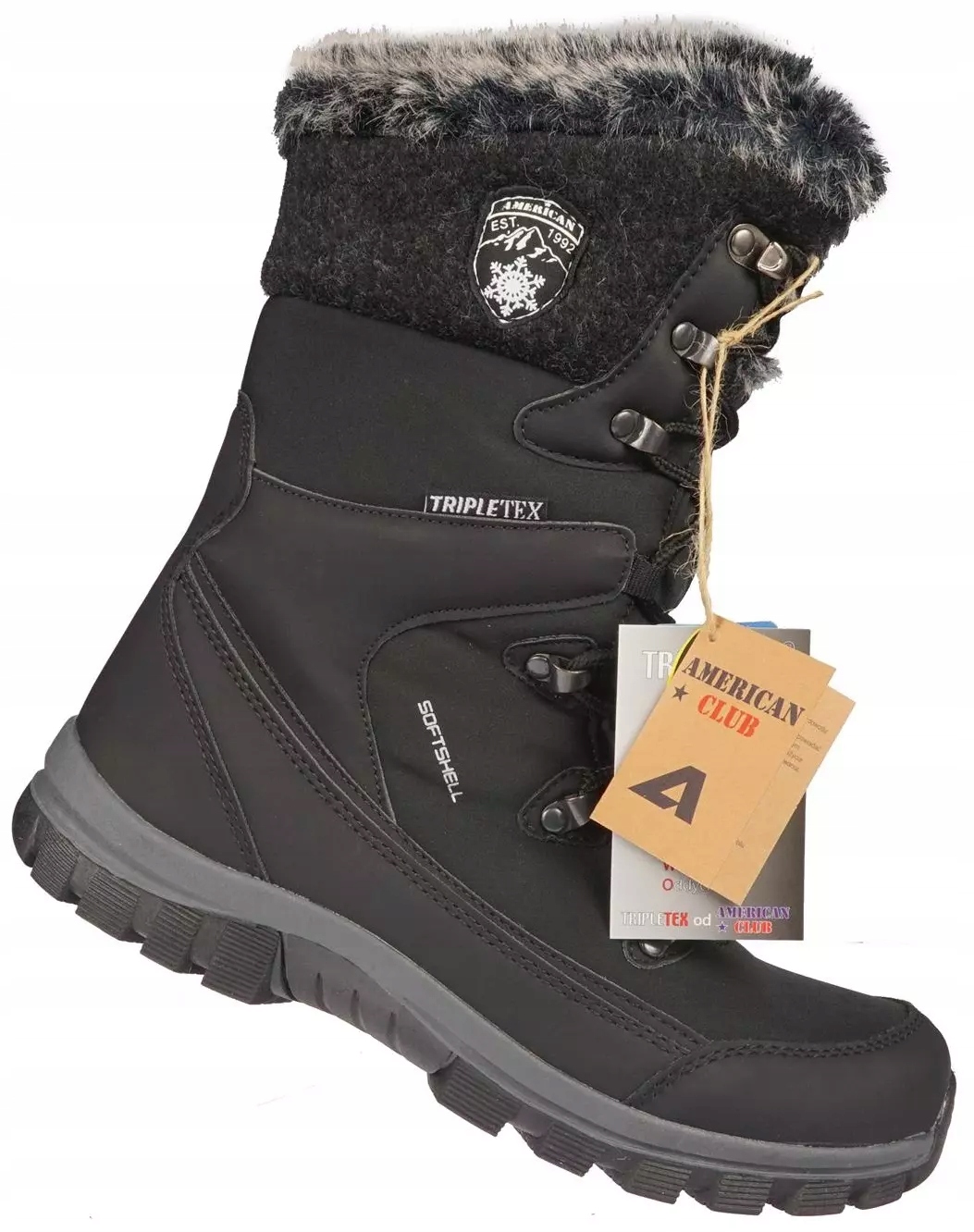 Zimowe buty damskie American Club DSN-36BL 39 Rozmiar 39