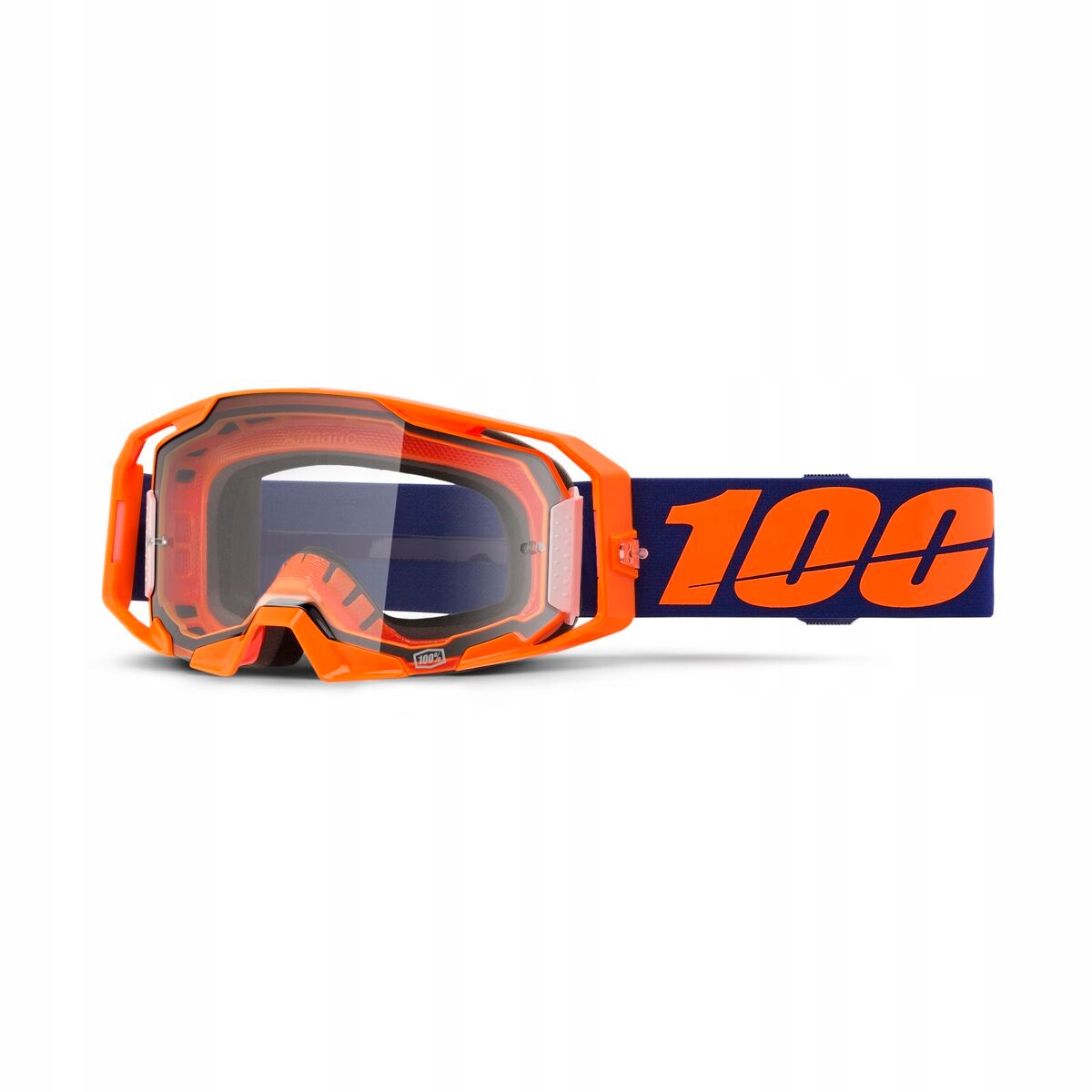 Okuliare Cross 100 % Armatic Neon Oranžové Zrkadlové Číre