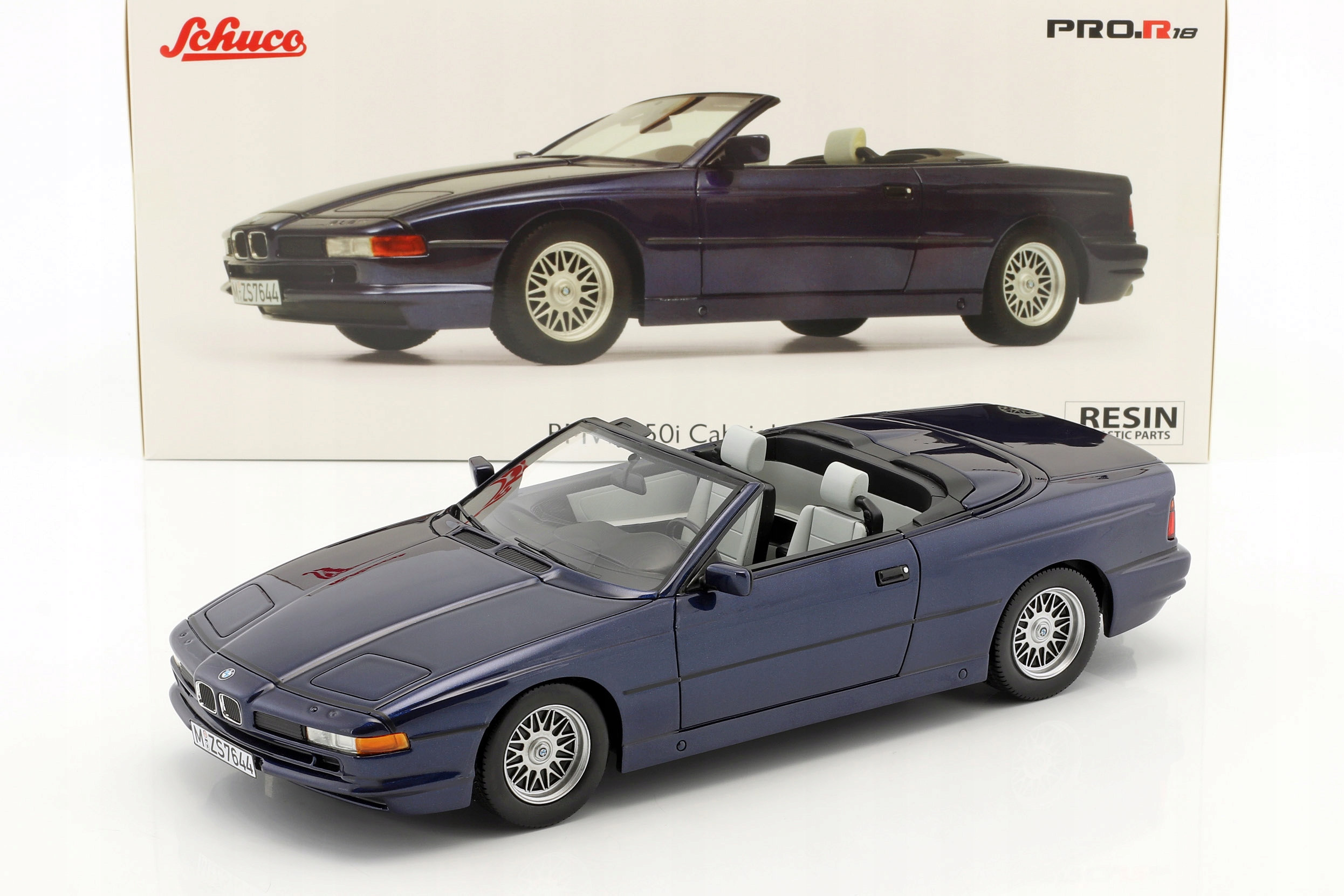 Schuco Bmw 850 Ci Cabriolet Blue L.E.1/500 1:18
