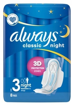 

Always Classic Night 3 na Noc Podpaski 8 sztuk