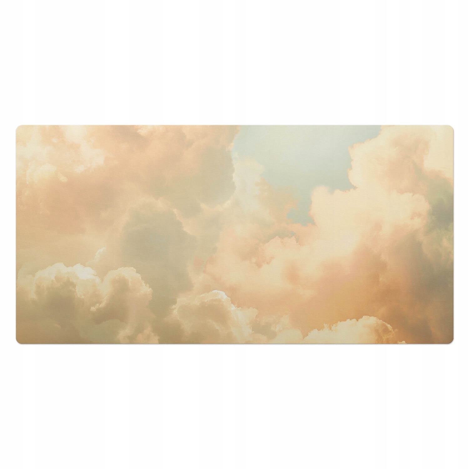 Ochranná podložka pro domácí kancelář Jemné mraky v pastelových barvách 100 x 50 cm