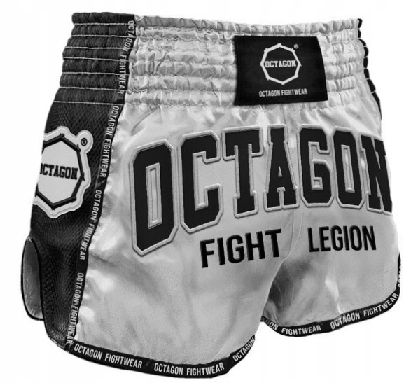 Octagon Kraťasy Kickbox/Muay Thai Fight Legion Silver XXL