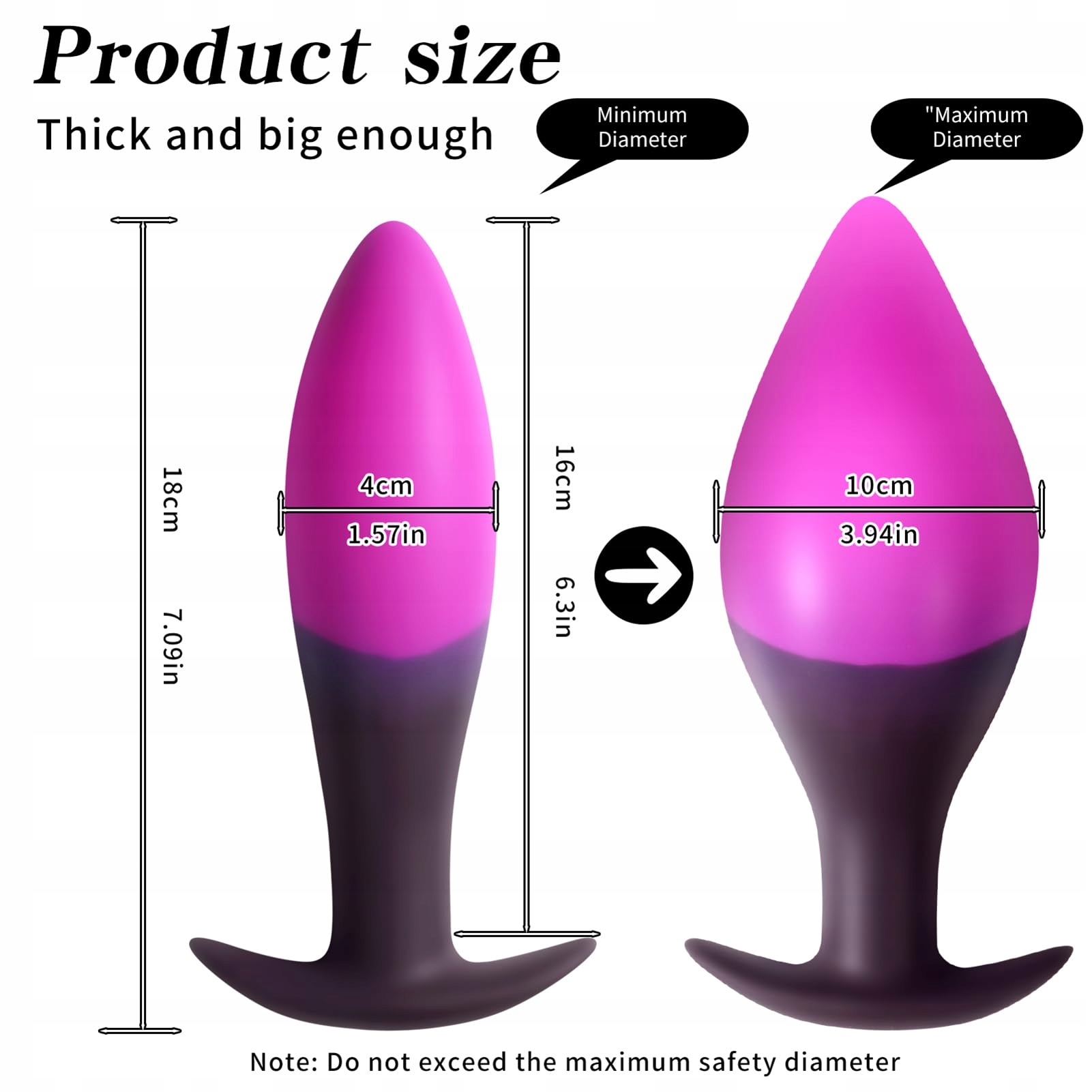 THLSEXY Nadmuchiwany Korek Analny Silikonowy Z Pompką XXL Dla Mężczyzn — miniatura 3