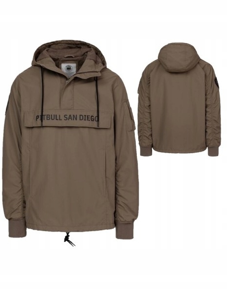 Pitbull West Coast Pánská Přechodová Bunda Klokanka Meandro Hnědá L