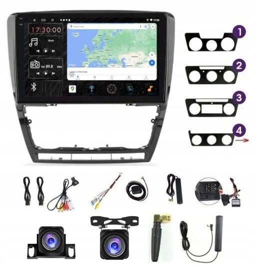 Radio Navigace Carplay Android Skoda Octavia 2 2004-2013 6GB 128GB Sim