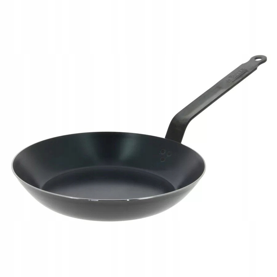 Patelnia Tradycyjna de Buyer Blue Carbon 26 cm wykonana ze stali węglowej