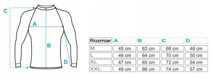Bielizna termoaktywna siłownia MMA na rower r. 3XL Marka inna