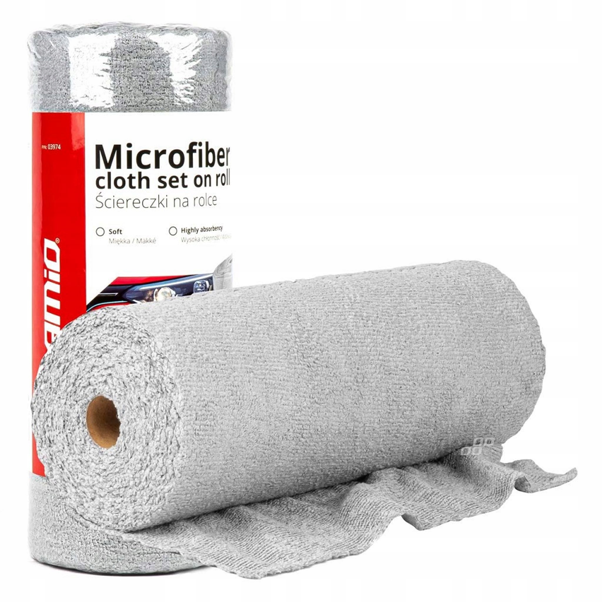 Ściereczki z mikrofibry ręczniki na rolce 30x30 cm 50 szt. 120g Amio