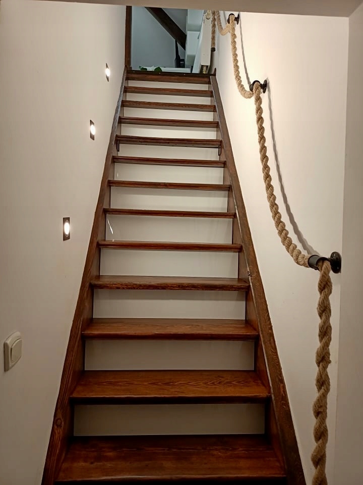 Poręcz z lina jutowa balustrada scienna LOFT Rodzaj balustrada