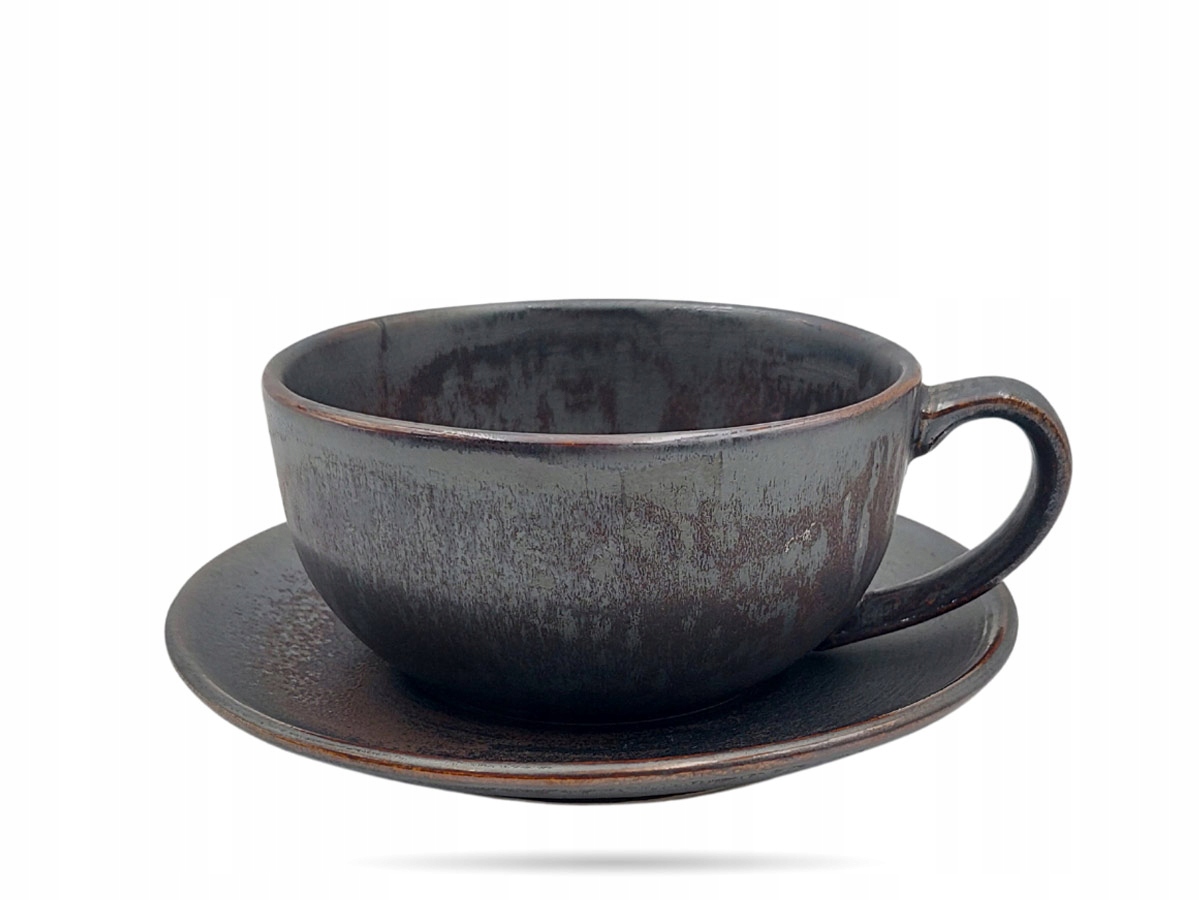 Spodek Jumbo 17 cm Hematyt KERA CERAMIKA Linia Hematyt