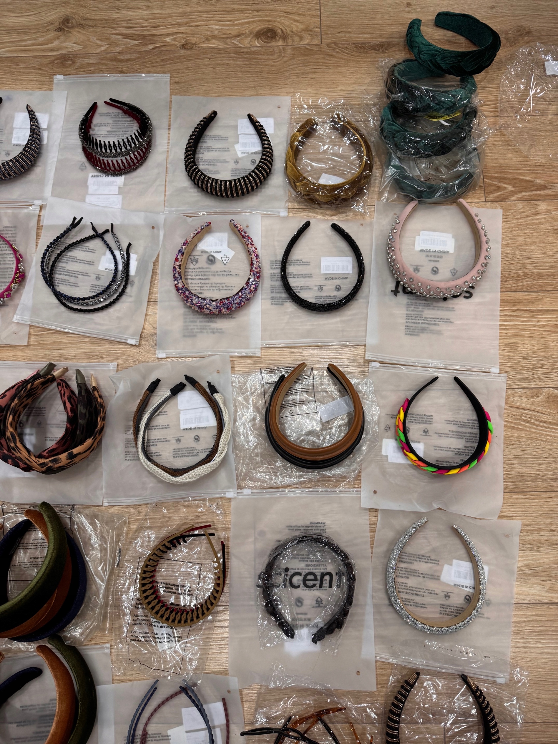 Čelenky do vlasů velká sada 40ks