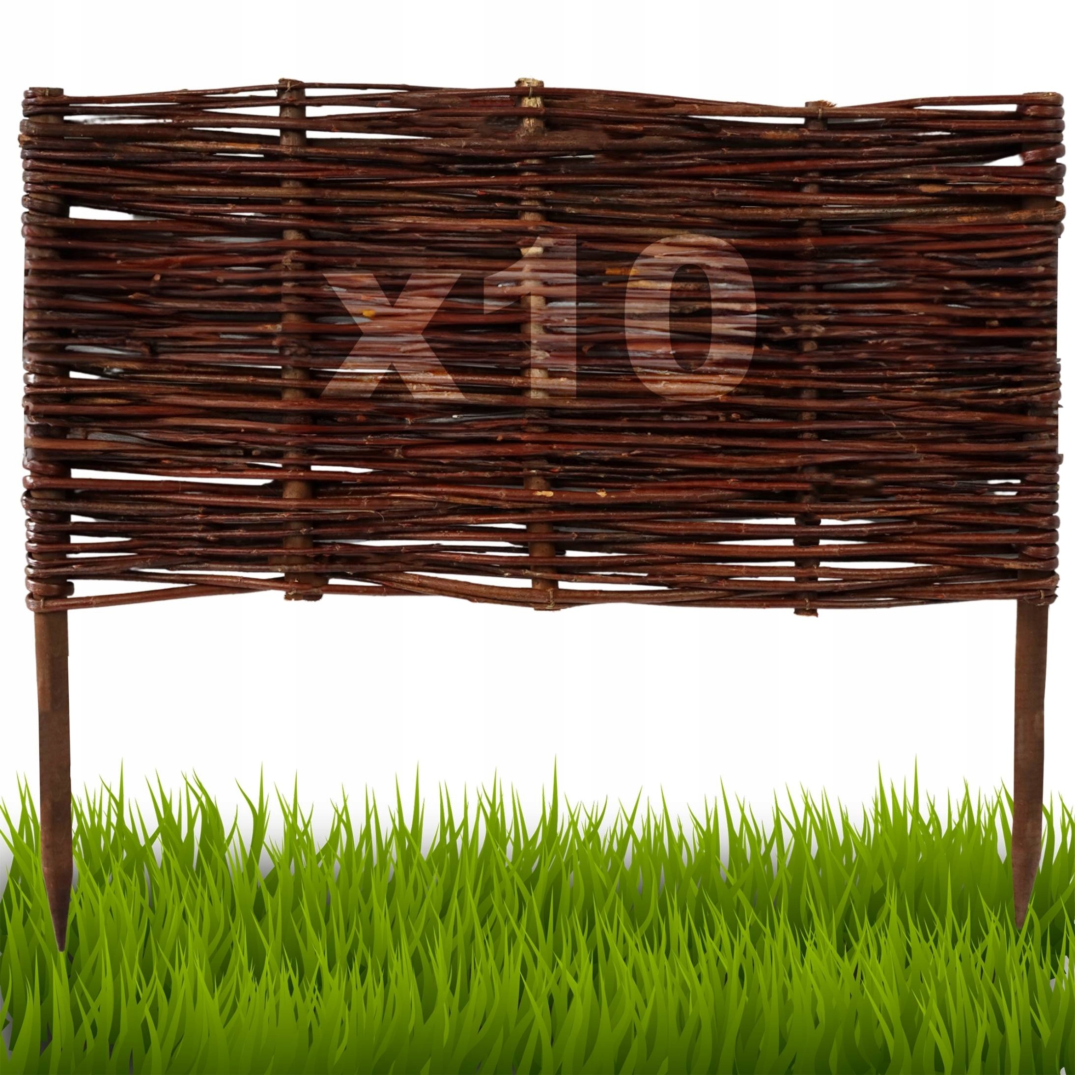 10 kusů Palisáda, plot trávníkový lem 40/60 cm Výrobce