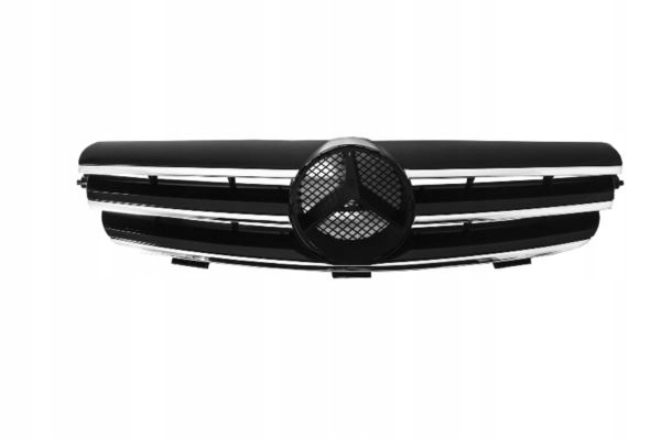 GRILL PRZEDNI MERCEDES W209 CLK 02 09 BLACK CHROM Weight with packaging 3 kg