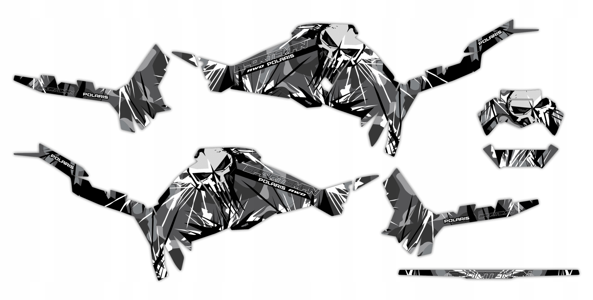Dýha Samolepky Polaris Sportsman Touring 570 2025+ #6051719
