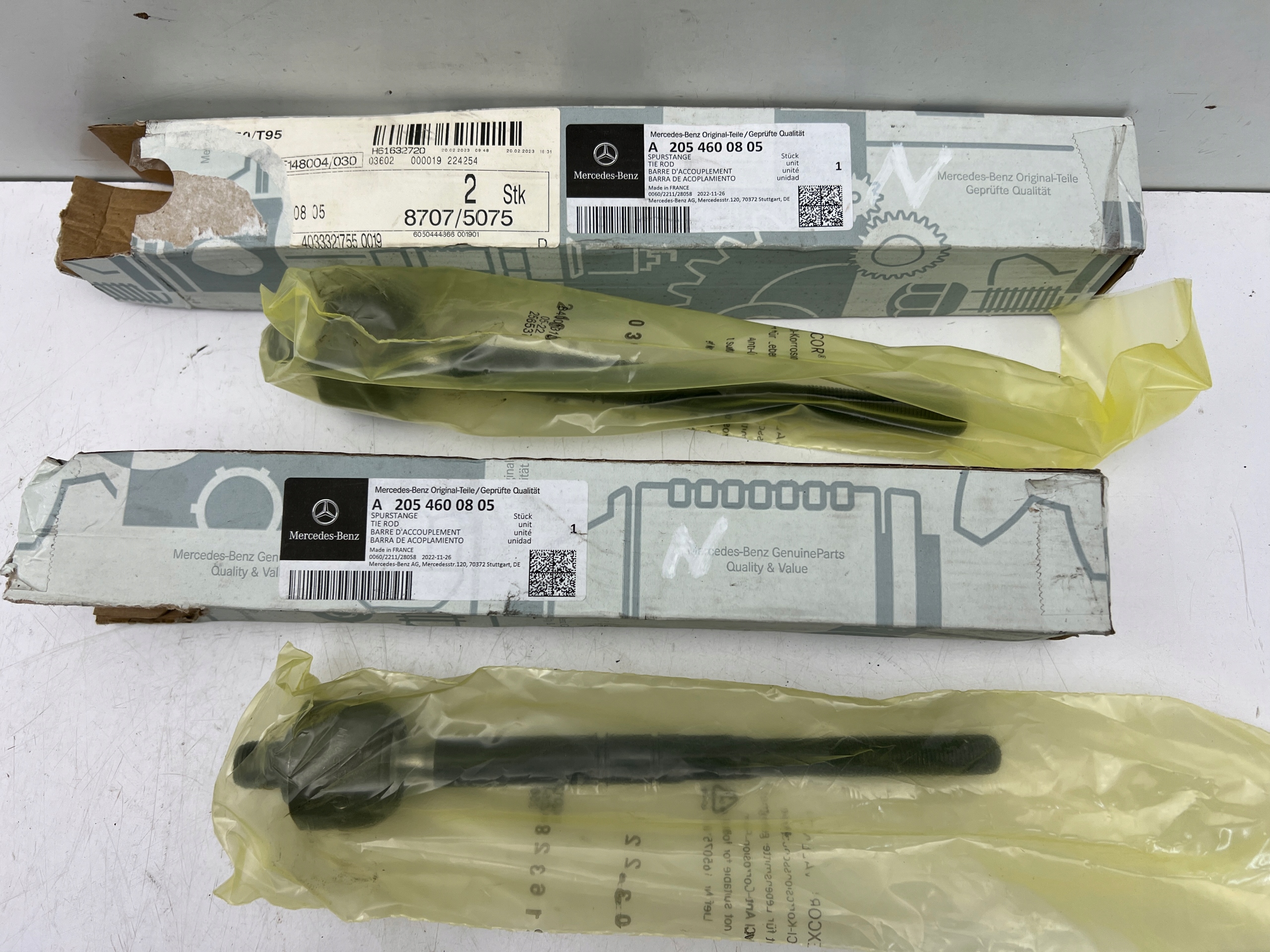 MERCEDES C-KLASA W205 DRĄŻEK KIEROWNICZY LEWY PRAWY ORYGINAŁ OEM N