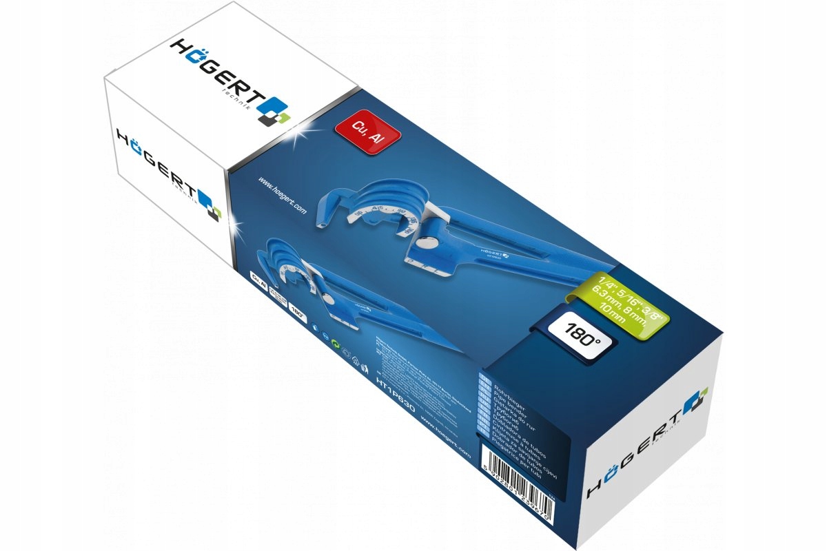 GIĘTARKA DO RUR RUREK PRZEWODÓW MIEDZIANYCH ALUMINIOWYCH HOGERT HT1P630 Marka Hoegert Technik