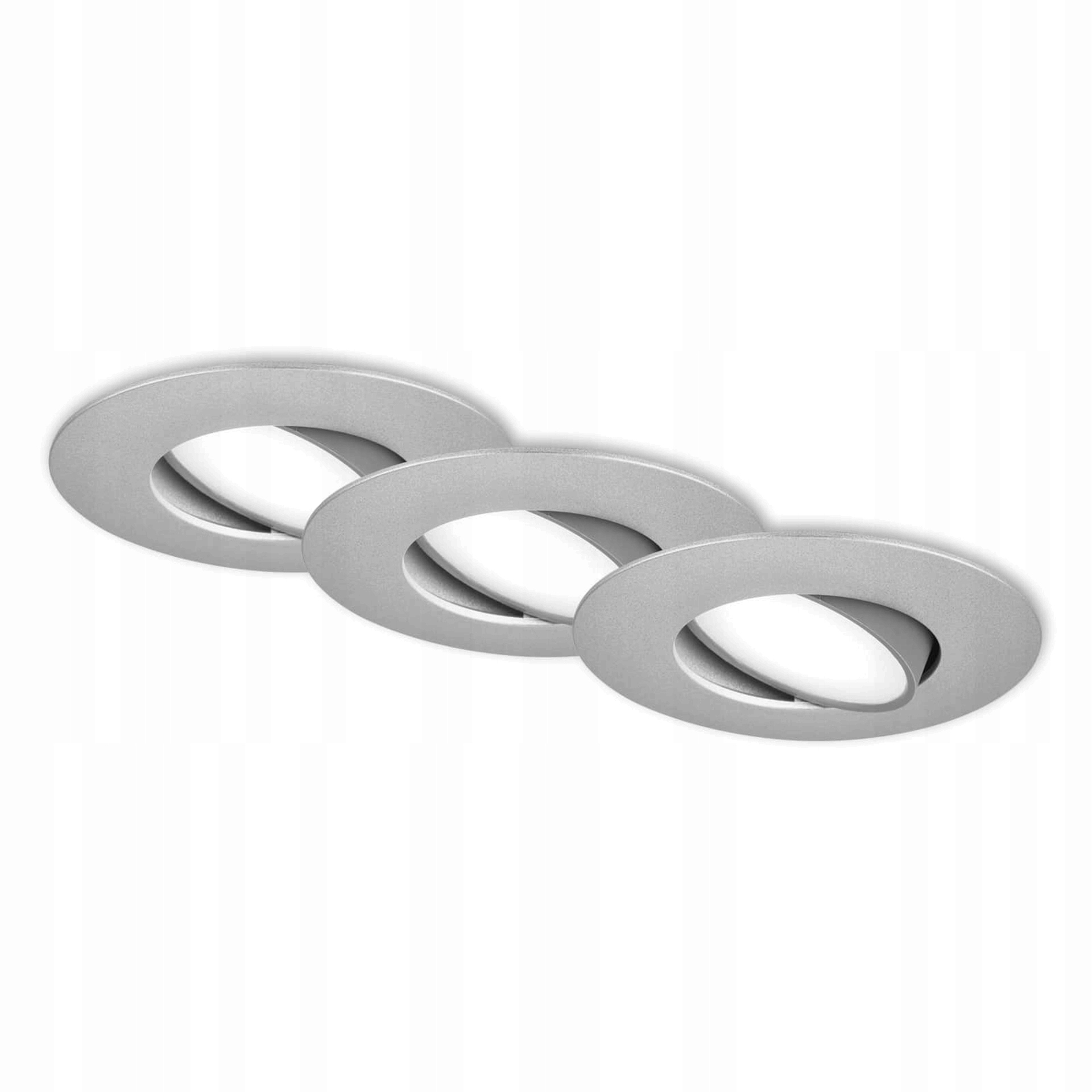 Briloner sada 3x Led vestavné svítidlo 4,9W IP65 4000K matný chrom 9cm