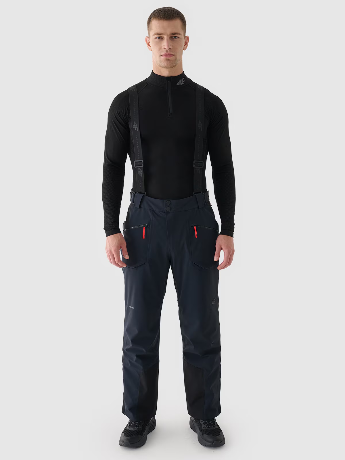 4F Męskie Spodnie Narciarskie Dermizax 20000 Czarne 4FWAW24TFTRM0714 L