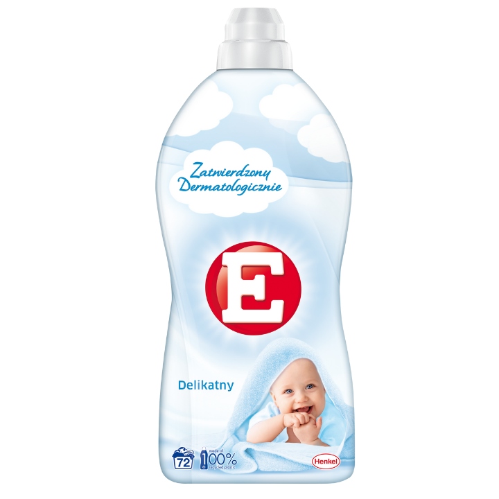 

E Delikatny Płyn do Płukania Tkanin 72pr 1,8L