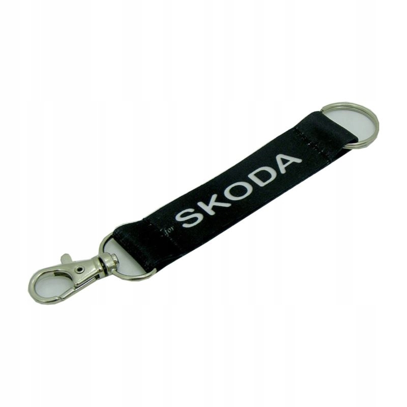 

Smycz Brelok Skoda czarny szer 20mm dł 15cm