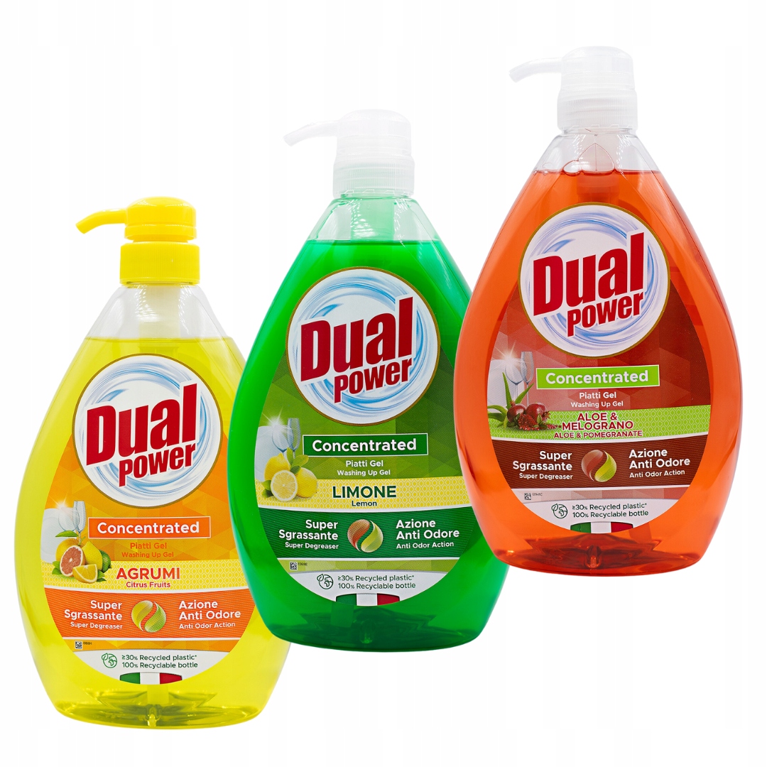 Levně Sada tekutých přípravků na nádobí Citrus Fruits Citron Aloe&Melograno 1L