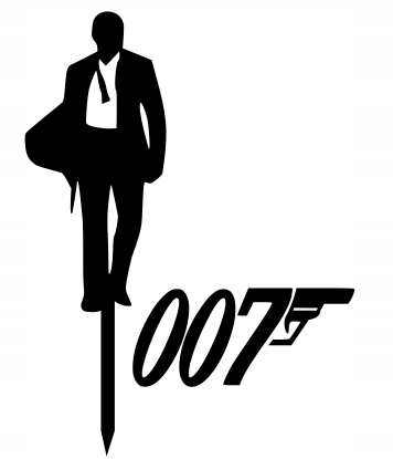 

Topper Na Tort Bok James Bond 007 Agent Czarny