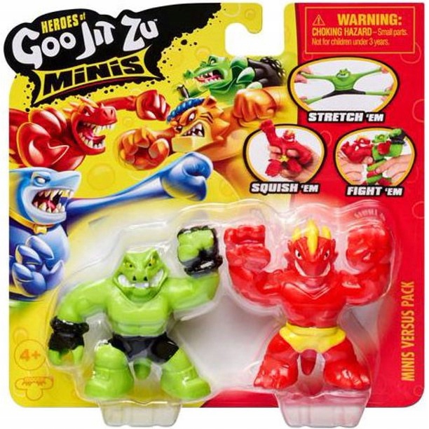 

Goo Jit Zu minis 2pak Tm Toys Blazagon Vs Rock Jaw