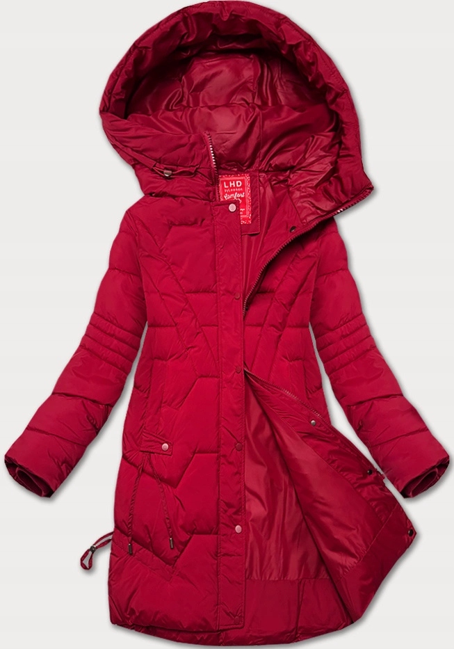 Přechodová Bunda Kapuce 24585 Bordó M (38)