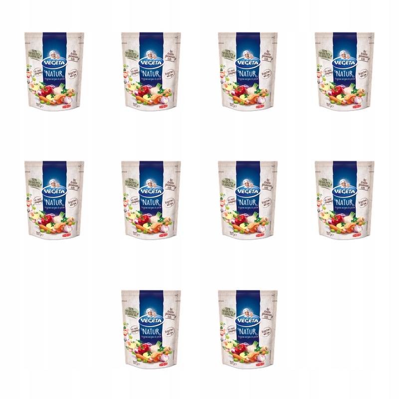 Vegeta Natur Mieszanka Przyprawa Warzywna Bez Glutaminianu Sodu 300g X10