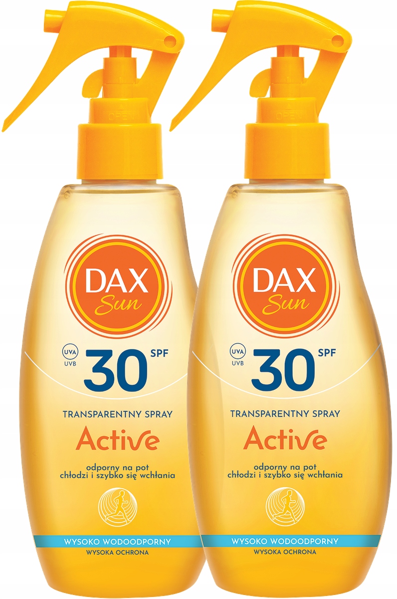 2 x Dax Sun Transparentní ochranný sprej Active SPF30 Pokročilé složení