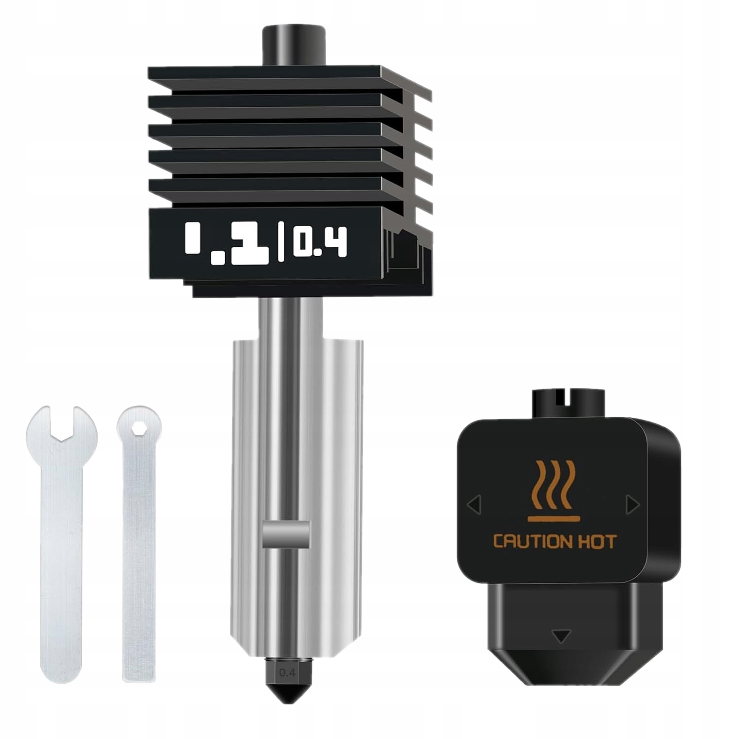 HOTEND 0,4MM GŁOWICA STAL HARTOWANA WYMIENNA DYSZA DO BAMBU LAB H2D P2S H2S