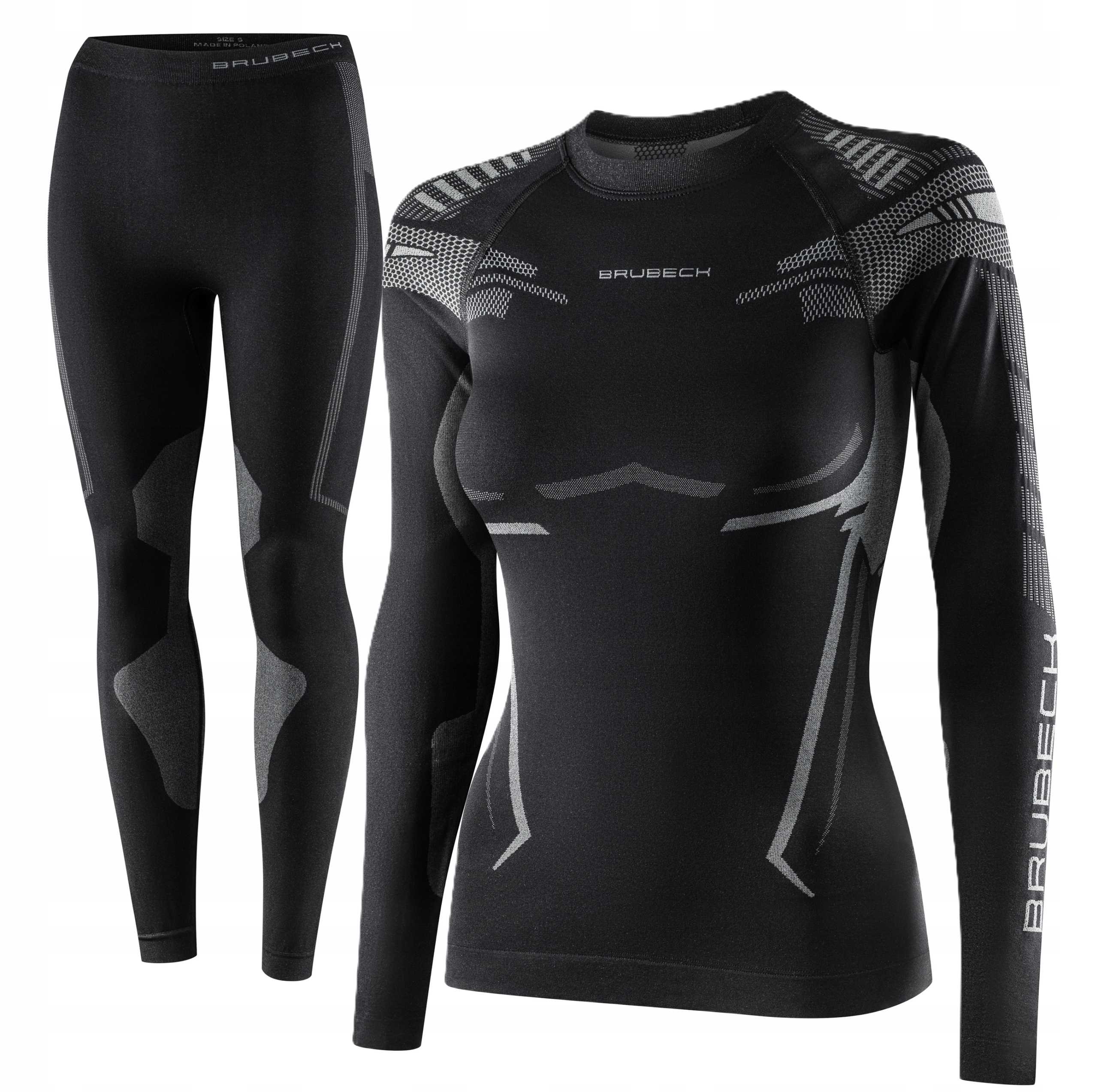 Bielizna Termoaktywna Komplet Damska Szybkoschnąca Do Biegania Brubeck Dry